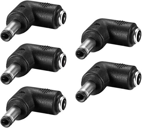 uxcell 5Pcs DC Power Connector Adapter 5.5x2.5mm Male to 5.5x2.1mm Female in Kuwait