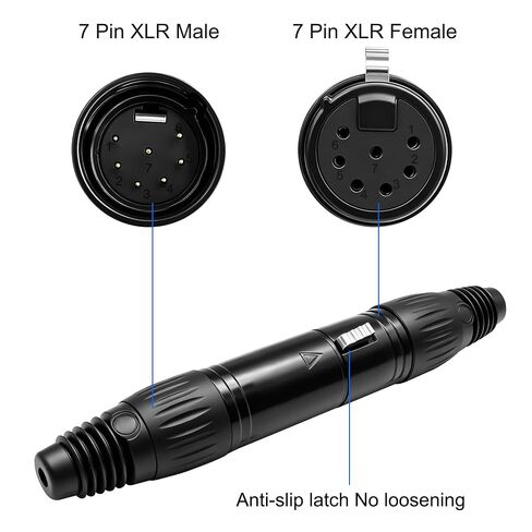 MEIRIYFA XLR 7-Pin Female Plug Audio Mic Cable Socket Connector in Kuwait