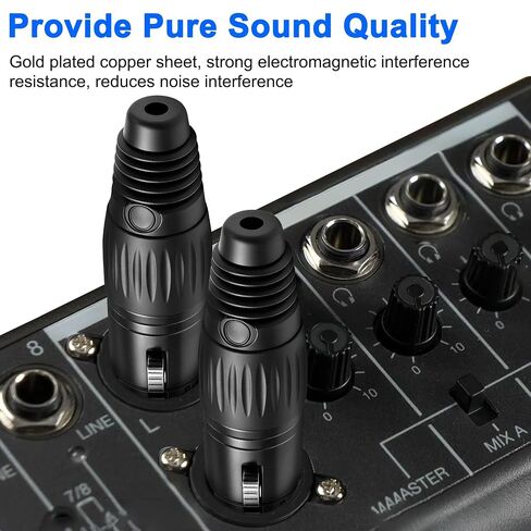 MEIRIYFA XLR 7-Pin Female Plug Audio Mic Cable Socket Connector in Kuwait