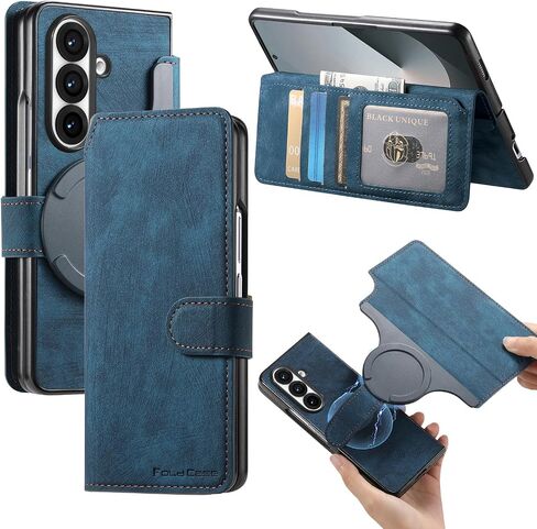 CCSmall for Samsung Galaxy Z Fold 7 Case Detachable Wallet KQX Black in Kuwait