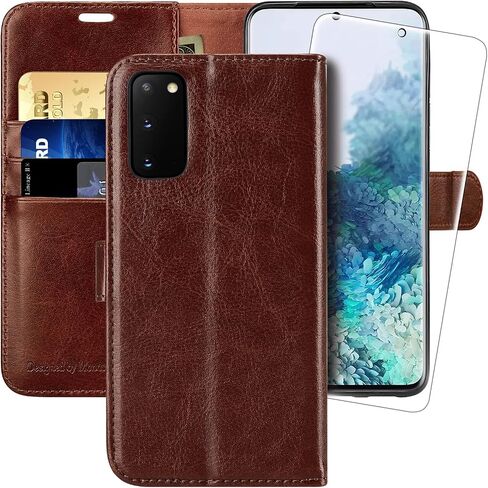 MONASAY Wallet Case for Samsung S20 with 3 Card Holders - Purple in Kuwait
