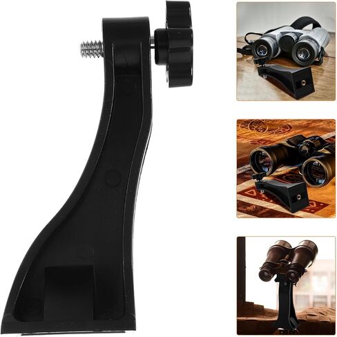 BESPORTBLE Portable Black Plastic Binoculars Tripod Adapter with Easy Connection for Binocular Photography and Telescope Mounting Compatible with Camera Screw in Kuwait