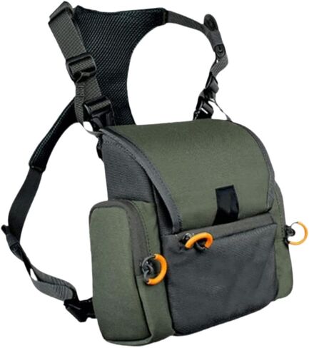Binocular Chest Pack Binocular Harness Chest Pack Hunting Carrier Case Multi Pocket Storage Bag Multipurpose Large Capacity Rain Cover Made from, Green in Kuwait
