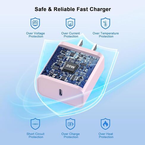 [Apple MFi Certified] iPhone 17 16 15 Pro Max Charger Fast Charging 10FT in Kuwait