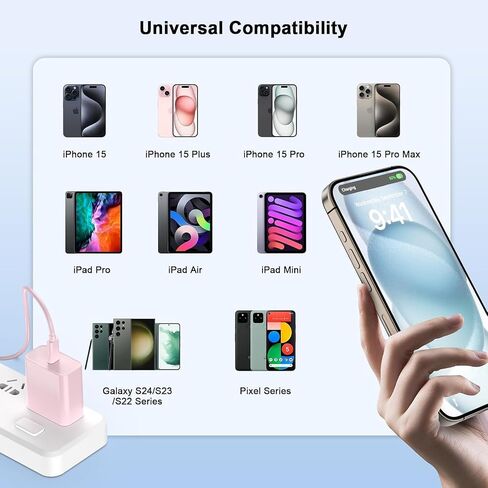 [Apple MFi Certified] iPhone 17 16 15 Pro Max Charger Fast Charging 10FT in Kuwait