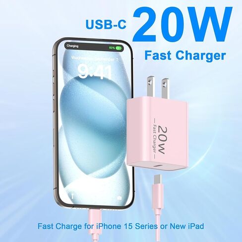[Apple MFi Certified] iPhone 17 16 15 Pro Max Charger Fast Charging 10FT in Kuwait