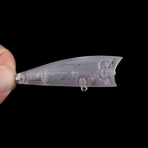 20PCS Unpainted Blanks Bait 2.56in/2.95in Topwater Rattle Popper DIY Handmade Artificial Fishing Lure Tackle in Kuwait