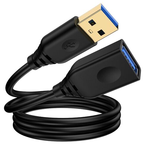 USB Extension Cable 10FT Long USB A Male to Female Extender Cord High-Speed in Kuwait