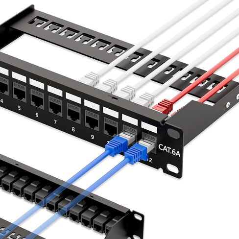 iwillink Patch Panel 24 Port, Cat6 Patch Panel UTP 19-Inch with Back Bar in Kuwait