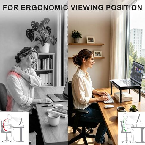 WALI Computer Monitor Stand for Desk, Adjustable Laptop Riser, up to 44 lbs in Kuwait
