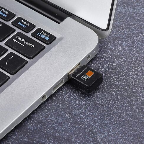 Generic 600Mbps USB WiFi Adapter Dual Band 2.4G-5G Wireless Network Card Receiver with Soft AP Mode for Desktop Laptop Streaming Gaming in Kuwait