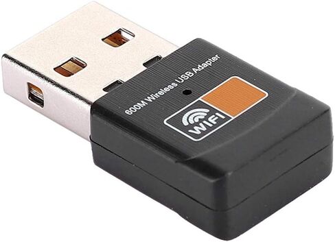 Generic 600Mbps USB WiFi Adapter Dual Band 2.4G-5G Wireless Network Card Receiver with Soft AP Mode for Desktop Laptop Streaming Gaming in Kuwait