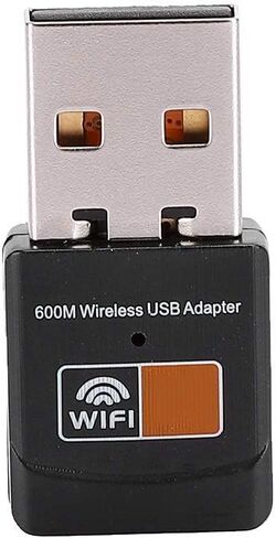 Generic 600Mbps USB WiFi Adapter Dual Band 2.4G-5G Wireless Network Card Receiver with Soft AP Mode for Desktop Laptop Streaming Gaming in Kuwait