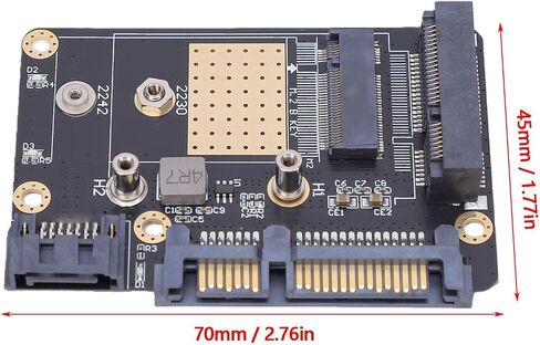 2 in 1 Msata M.2 Adapter Dual B Key 2230 2242 in Kuwait