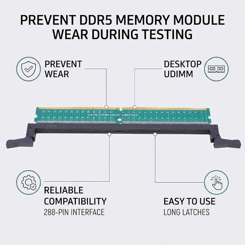 Luocute DDR5 UDIMM 288Pin Adapter with Long Latches in Kuwait