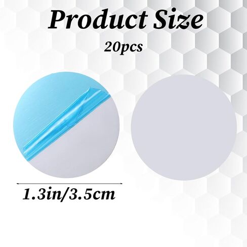20Pcs Metal Plates for Magnetic Mount, 1.3*1.3in Round Mobile Phone Magnet Stickers for Magnetic Car Mount Mini Adhesive Iron Discs for Magnets Mounts Phones Holder Round Mobile Phone Metal Plate in Kuwait