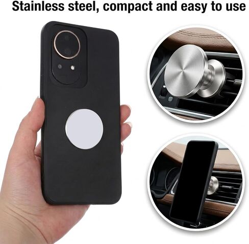 20Pcs Metal Plates for Magnetic Mount, 1.3*1.3in Round Mobile Phone Magnet Stickers for Magnetic Car Mount Mini Adhesive Iron Discs for Magnets Mounts Phones Holder Round Mobile Phone Metal Plate in Kuwait