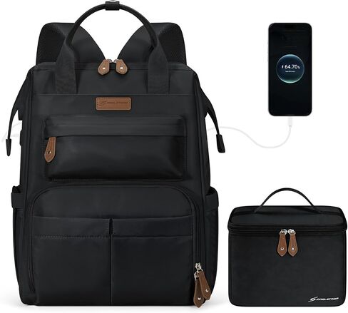 Maelstrom 15.6-17.3" Laptop Backpack with Lunch Box, Work Bag for Women Men in Kuwait