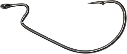 Moose Baits EWG Offset Worm Hooks for Bass Fishing – Texas Rig Hooks, Extra Wide Gap Soft Plastic Hooks for Freshwater Bass, Sizes Assorted in Kuwait