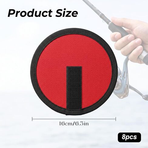 JIEYAO 8Pcs Red Fishing Lure Covers, 6.3'' Bait Storage Sleeves Hook Covers in Kuwait