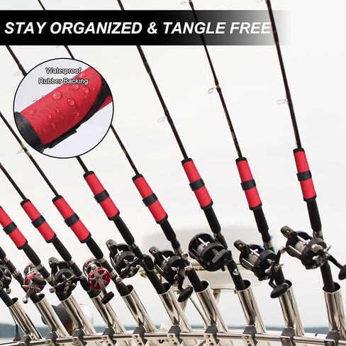JIEYAO 8Pcs Red Fishing Lure Covers, 6.3'' Bait Storage Sleeves Hook Covers in Kuwait