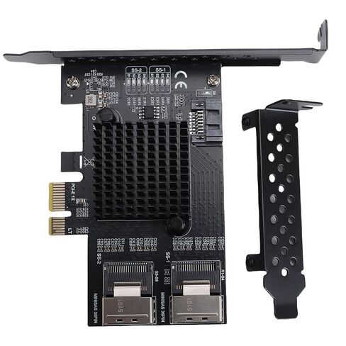 PCIe to 2 Port SFF8087 Expansion Card, Converts to 9 Ports with 6Gbps Speed for NAS Desktop Server, Compatible with in Kuwait