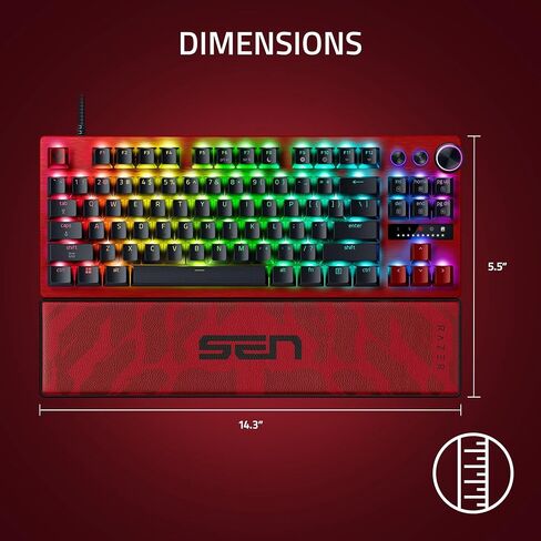 Razer Huntsman V3 Pro TKL 8KHz Esports Gaming Keyboard, Sentinels Edition in Kuwait