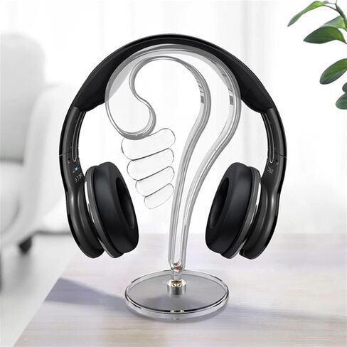 Headphone Holder Universal Headphones Stand Holder Detachable Desktop Headset Display Bracket Headphone Hanger with Thickened Base Gaming Headset Accessories Headset Stand (Color : Black) in Kuwait
