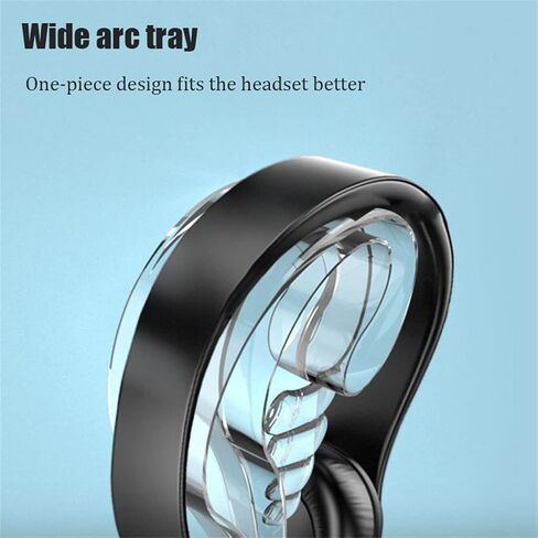 Headphone Holder Universal Headphones Stand Holder Detachable Desktop Headset Display Bracket Headphone Hanger with Thickened Base Gaming Headset Accessories Headset Stand (Color : Black) in Kuwait