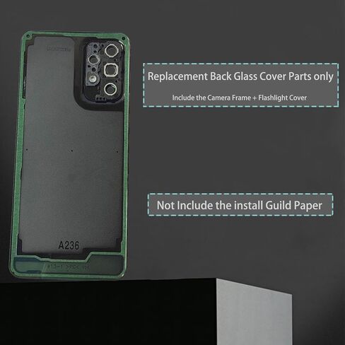 A23 5G Back Glass Replacement,Galaxy A23 Back Cover Replacement Rear Cover Parts for Samsung Galaxy A23 5G SM-A236u a236a a236w a236b 6.6 Inches (Black) in Kuwait
