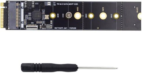 xiwai JMB582 SATA NGFF Key B+M SSD to NVME M-Key Motherboard Desktop Adapter Converter Card for SSD 2280 in Kuwait