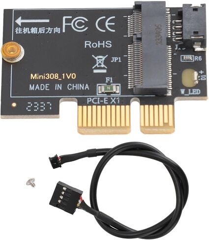 M.2 NGFF Key B M to PCIe X1 Adapter Card, .2 to PCI Adapter for Desktop Computer, SSD Expansion Card in Kuwait