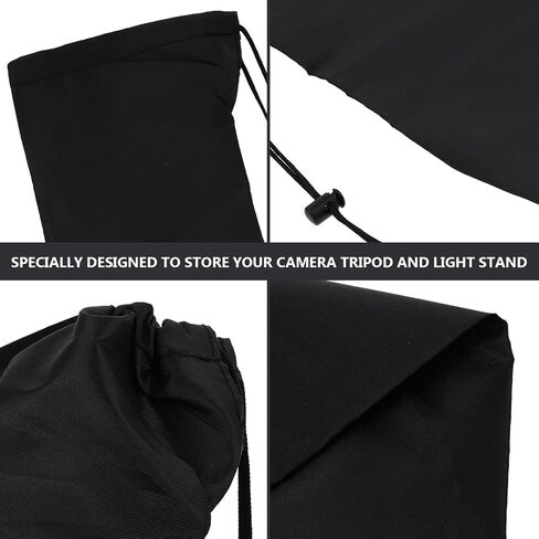 VALICLUD Portable Tripod Case and Easy Open Close Design for Photography Equipment 5pcs Lightweight Nylon Camera Tripod Carrying Bag with Comfortable Shoulder Straps and Light Stand Storage in Kuwait