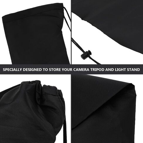 BESTYASH Heavy Duty Nylon Tripod Carrying Case Camera Tripod Organizer Bag 5pcs with Comfortable Shoulder Straps and Lightweight Portable Design, Easy to Open and Close for Photography in Kuwait