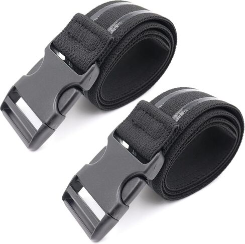 Tactical Leg Strap for Holster 2-Pack, 1.5" Thigh Rig with Elastic Quick-Release Buckle & Non-Slip Silicone Lining, Adjustable Drop Leg Platform for Duty Belt, EDC, Military in Kuwait