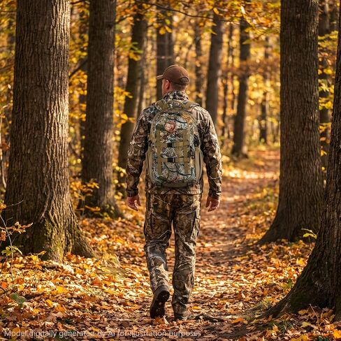 BASSDASH 25L Hunting Backpack, Water-Resistant Camo Pack HP03 in Kuwait
