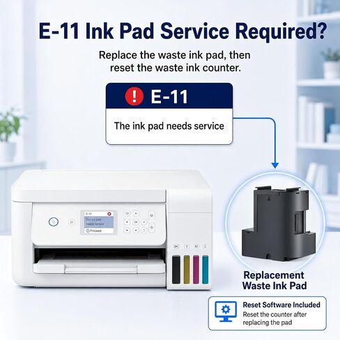 Waste Ink Pad Replacement with Reset Software Replacement for ET-2850 ET-2760 ET-2750 ET-2700 ET2850 ET2760 2850 Printer, Maintenance Box in Kuwait