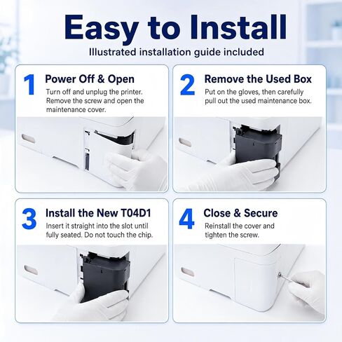 Waste Ink Pad Replacement with Reset Software Replacement for ET-2850 ET-2760 ET-2750 ET-2700 ET2850 ET2760 2850 Printer, Maintenance Box in Kuwait