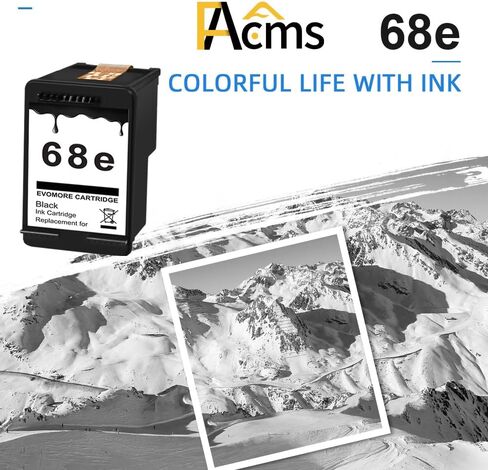 68XL Replacement for 68 68xl Black Ink Cartridges for HP Printers in Kuwait