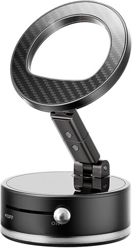 Cell Phone Holder for Car Compatible with I Phone Mag-Safe Car Mount,Magnetic Car-Mounts,360° Adjustable Carbon Fiber in Kuwait