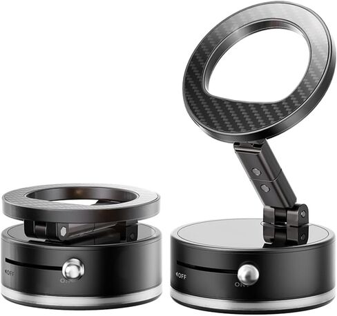 Cell Phone Holder for Car Compatible with I Phone Mag-Safe Car Mount,Magnetic Car-Mounts,360° Adjustable Carbon Fiber in Kuwait