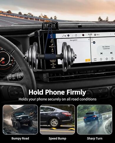 Car Phone Holder for 2024 2025 2026 Jeep Wrangler/4X4/ Jeep Gladiato in Kuwait