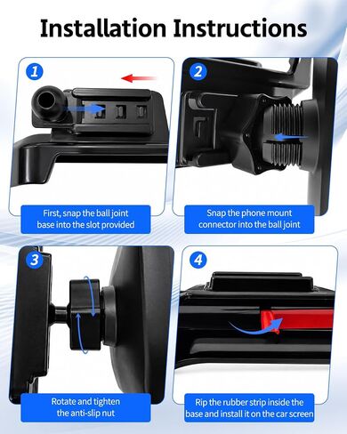 Car Phone Holder for 2024 2025 2026 Jeep Wrangler/4X4/ Jeep Gladiato in Kuwait