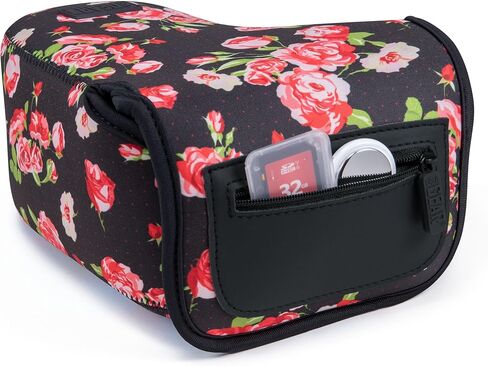 USA Gear Large Camera Sleeve (Floral) + Camera Hand Strap (Floral) - Bundle in Kuwait