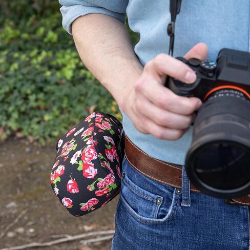 USA Gear Large Camera Sleeve (Floral) + Chest Harness Strap (Floral) - Bundle in Kuwait