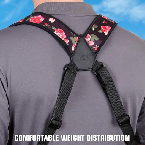 USA Gear Large Camera Sleeve (Floral) + Chest Harness Strap (Floral) - Bundle in Kuwait