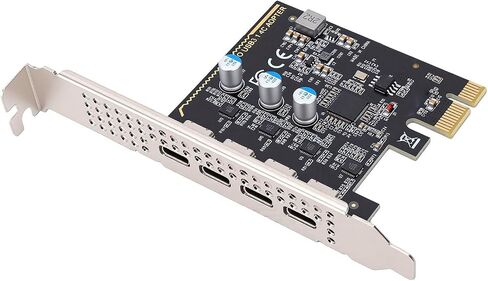 PCIe to 4 Port Type C Expansion Card, 5Gbps USB 3.2 in Kuwait