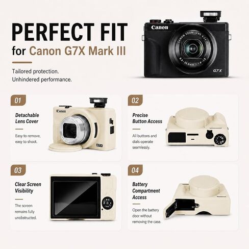 Silicone Camera Case for Canon G7X Mark III in Kuwait