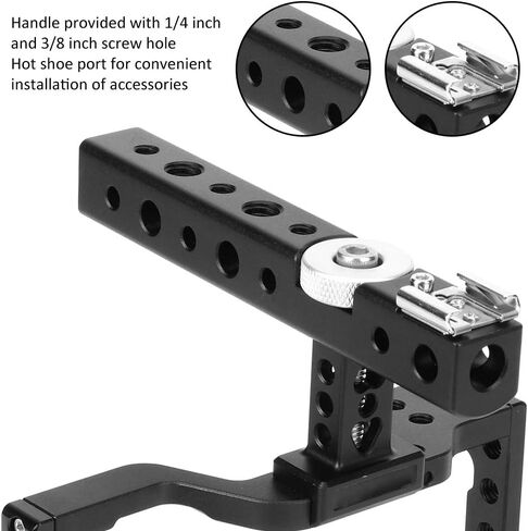 Aluminium Alloy Camera Cage Kit with Handle for A6600/ in Kuwait