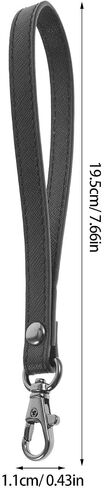 Camera Wrist Strap with Quick Release Clips 2pcs Leather Black in Saudi Arabia